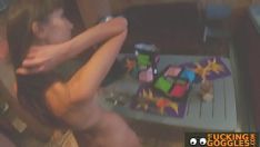 Play Tight brunet fucks unknown for cash in