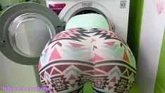 Play I got perplexed in the washer and my beau fucked me