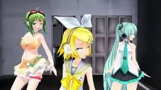 चलाएँ Mmd Hatsune miku, गूमी और रिन [ट्रिप द लाइट फैंटास्टिक टो सेक्स wtf]