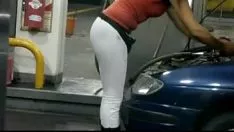 2247798 großer Arsch in Milchleggins