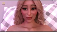 再生 小柄な赤毛熟女はエロゲームのウォークスルーで巨根に抵抗できない