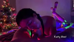 Play New Year's Resolution: Pigtailed Amateur's POV Blowjob & Cum Swallow