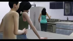 تشغيل تم القبض على الأشقاء من الدرجة الأولى وهم يمارسون الجنس الخشن خلف ظهر زوج الأم