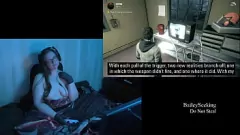 تشغيل Buxom Brunette Bailey تسعى للحصول على متعة في لعبة Alan Wake - الجزء 1