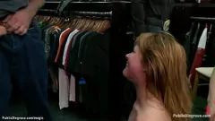 Play Bondage and Humiliation: BDSM Group Public Facial