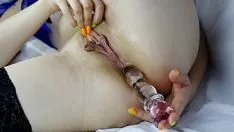 Redare Femeia căsătorită cu coarne, persoana de culoare, Pilus este pregătit pentru totdeauna pentru sodomie, ajunul exercitării fundului deschis